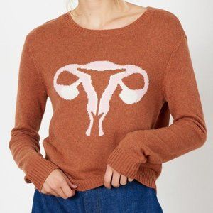 Rachel Antonoff Orange Randy's Reproductive System Sweater
